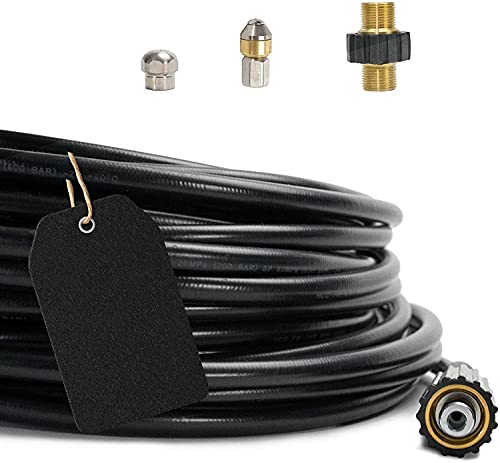 Rohrreiniger Hochdruck Kärcher THE RAT – 25m Hochdruckreiniger-Schlauch M22 Für Kärcher, Perfekt Zur Kanal- & Abflussreinigung M22 Anschluss Strahlschlauch