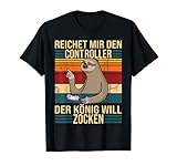 Zocken Reichet mir den Controller König PS5 Konsole Gamer T-Shirt