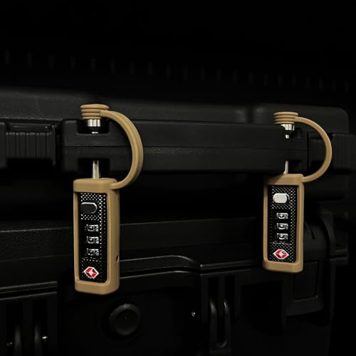 Image of LAFENLIN TSA Approved Firearm Travel Case Locks, Gun Case Hard Pistol Cases Lock Gun Carrying Case Lock, Cut-Proof Case TSA Padlocks for Rifles /Revolver /Handgun /Camera Hard Cases