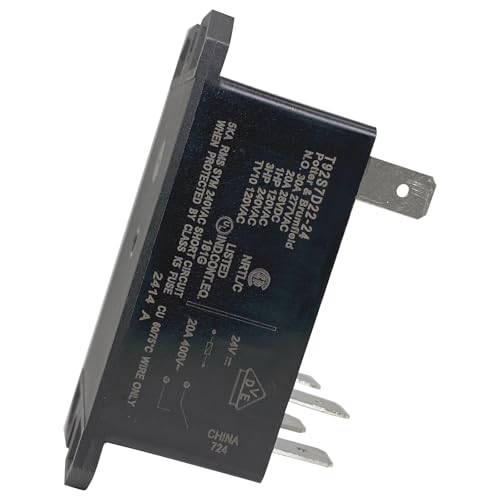 image for Sonzrod 2-Pack T92S7D22-24 Power Relay - 30A 24VDC DPST-NO - Compatibl