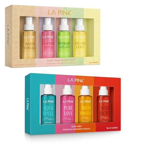 La Pink Body Mist Woman Gift Set Combo | Set of 8 Perfume Body Mi...