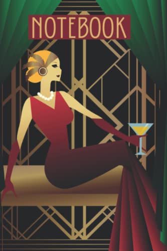 Art Deco Notebook: 120 page soft cover journal