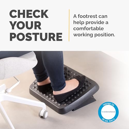 Ergonomic Foot Rest for Office & Home - Black Under Desk Support - Image 3