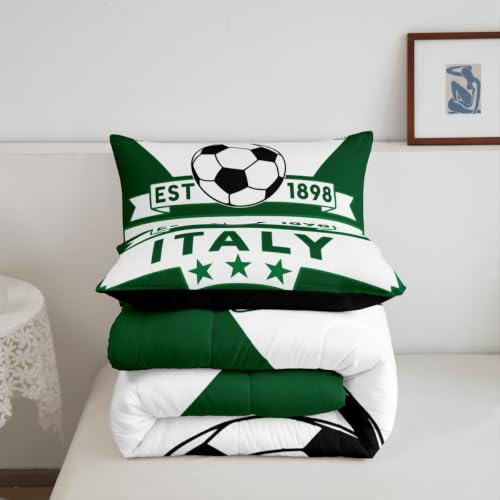 Image of Feelyou Football Soccer Comforter Set Queen Size Bedding Set