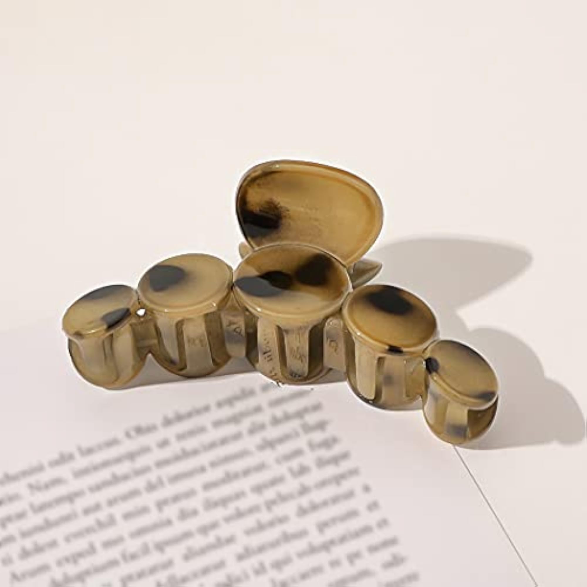 Fashion Hair Claw Clips, Pack of 4 Durable Large Interlocking Teeth