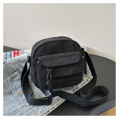 Image of Women's Crossbody Bag Cute Corduroy Shoulder Bag Fashion Aesthetic Small Wallet Bag Adjustable Strap