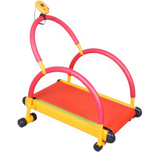 Image of Kids Treadmill for Home, Manual Walking Pad with LED Display & Handle Bar, Incline Workout Equipment for Toddlers & Children Ages 3+, Safe Fitness Gear for Boys & Girls