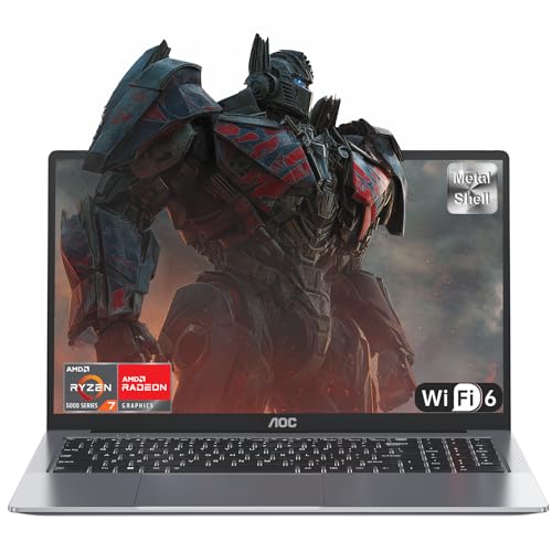 AOC AX16PRO Ordinateur Portable Gaming 16,1" Ryzen 7 5700U, 16Go RAM, 512Go SSD