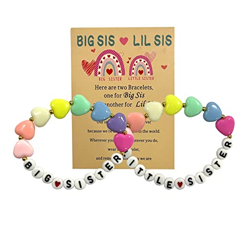 Image of Sister's Big Bracelet Gift, Little Girls' Sister Jewelry