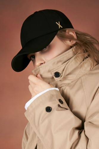 Image of VARZAR 【Official Store Gold Stud Over fit Ball Cap / 3colors Unisex Deeper Small face Effect Fashion hat Polyester