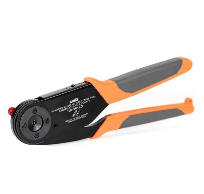 1 herramienta de prensado de pines ajustables de contactos sólidos HD-2612D AWG 26-12 para tamaño 12 16 20 aplicable a DT DTP DTM Series