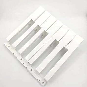 Digital Piano Replacement Keys, Durable Plastic Construction - Black and White Set | Smooth Responsive Action/Full Range/Precision Fit (12 Black White Key)