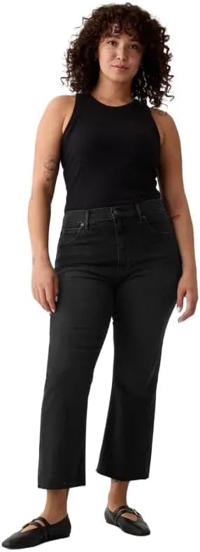 GAP Womens High Rise Flare Denim