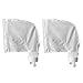 Poweka Sac pour Nettoyeur de Piscine pour Polaris 280, 480, Sacs à glissière en Nylon Blanc Tout Usage(2pk)