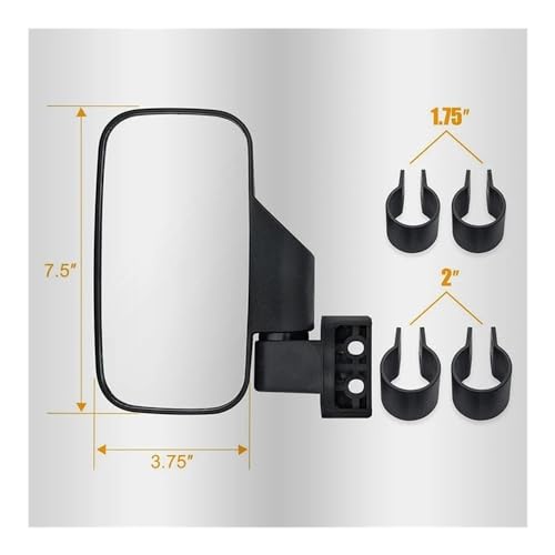 Espejo retrovisor UTV para rutas de montaña en vehículos 400 500 800 XP con abrazadera 7