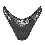 QOYDOY Crossdressing Hiding Gaff Panties Lace Transgender Tucking Shaping Brief Soft Breathable (Black M)