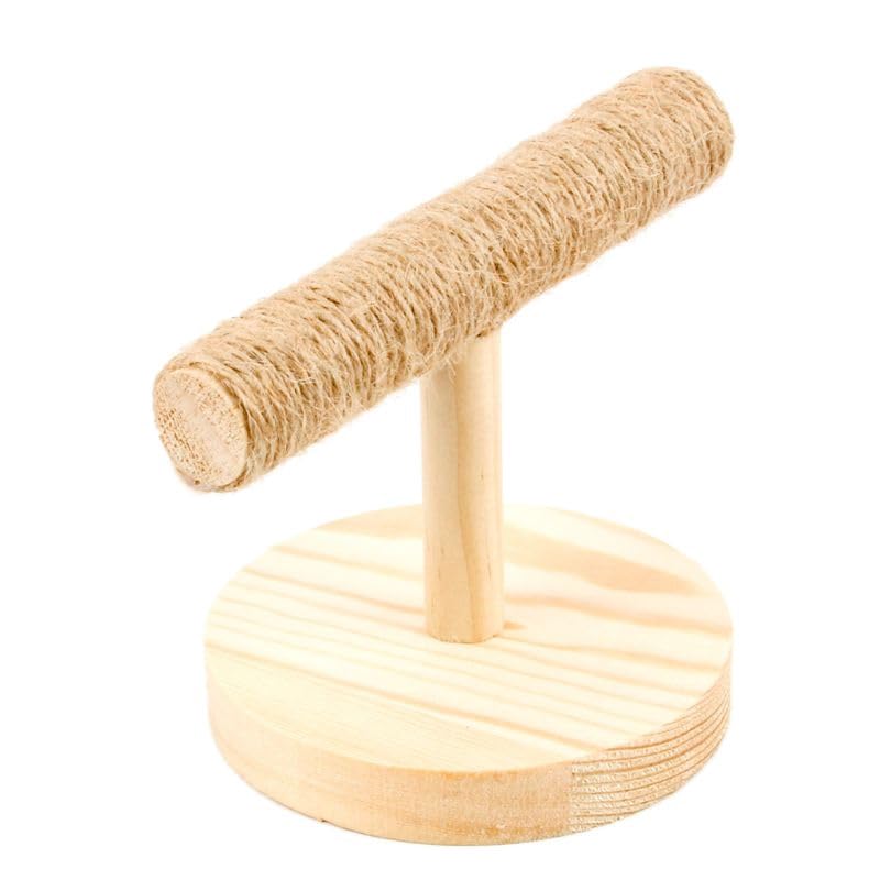 Pet Bird Parrot Wooden Stand Perch Playground Platform Cage Chew Playing Toy Lovely Pet Parrot Wooden Tabletop Perch Bird Stand Training Exercise Feet Claw Grinding (Size 10cm X 8cm X 7.5 cm) (B0CJ5RJKC2) Amazon Price History, Amazon Price Tracker