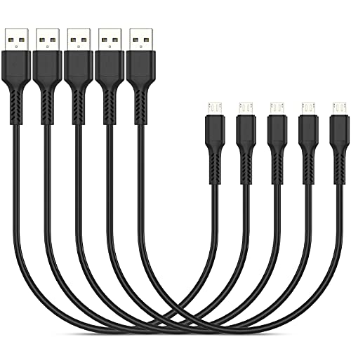 PEAKLIFT 0.3m Micro USB Kabel Kurz 5St&uuml;ck, 30cm USB A auf Micro-USB-Ladekabel Schnelllade Datenkabel f&uuml;r Samsung Galaxy S7 S6 S5, HTC, Motorola, Nexus