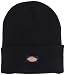 Dickies Men's 14 Inch Cuffed Knit Beanie Hat, Black, One Size