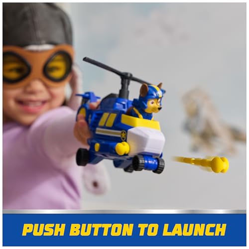 PAW Patrol: Air Rescue Chase Action Figure & Hero Helicopter Toy with Projectile Launcher & 2 Projectiles, Kids Toys for Boys & Girls Ages 3+ by Paw Patrol - Image 5