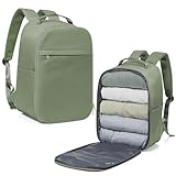 WEPLAN United Airlines Personal Item Bag, Underseat Carry on Backpack, Waterproof Cabin Luggage Bag 40×20×25CM, Travel Essentials, Green