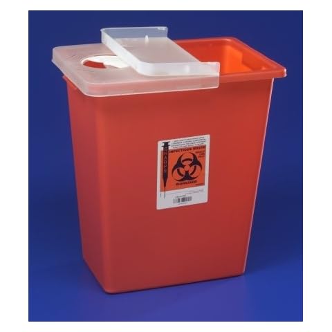 Covidien Multi-Purpose Sharps Container - 8998EA - 18 Gallon w/Sealing Gasket Lid, 1 Each/Each Cover