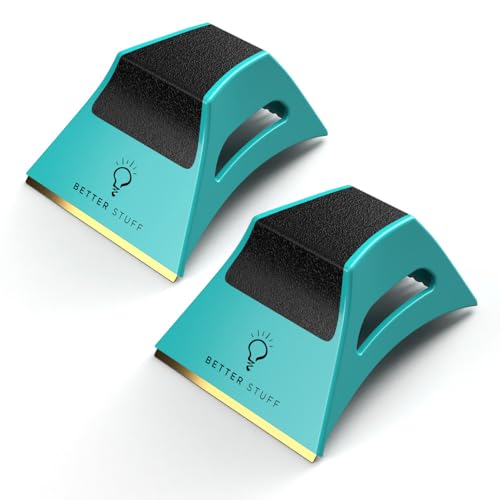 The Better Ice Scraper for Car Windshield | Fast, Efficient, Ergonomic | Magically Remove Ice and Frost from Auto Window | Patented Shape Shifting Technology | Durable Brass Edge | Compact | Pack of 2