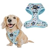 Sassy Woof Dog Adjustable Harness - Disney Stitch - XS, Breathable Mesh, No Pull Design with Two D-Rings, Patented Design, Perfect for Small Dogs and Puppies - Officially Licensed