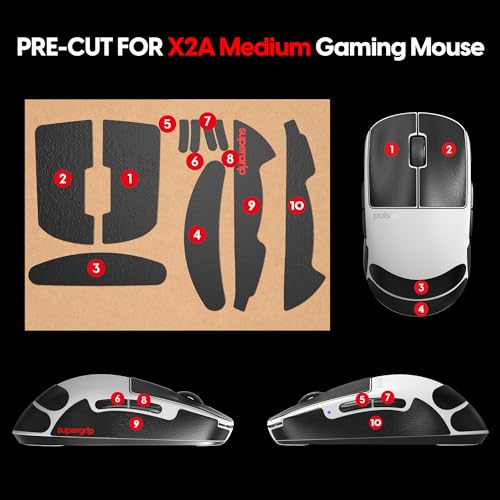 Image of Pulsar Gaming Gears Supergrip Mouse Grip Tape for X2A, Medium
