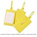 QIEOTE 40-Pack Plastic Shipping Tags with Marker Pen, Waterproof Zip Tie Labels for Baggage, Inventory, and Key Tagging(Yellow)