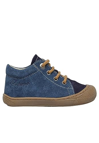 Naturino Cocoon-Chaussures Premiers Pas en Cuir, Bleu foncé 29