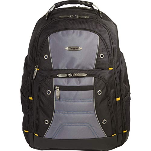 Targus Drifter II Laptop Bag — 16 Inch Laptop Backpack, Padded Laptop and Document Compartment, Water Bottle Pockets, Reinforced Handles Laptop Case with Padded Back Panel Black/Gray (TSB238US)