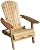 Merry Garden Foldable Wooden Adirondack Chair, Outdoor, Garden, Lawn, Deck Chair, Natural