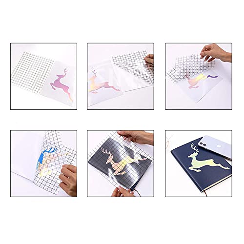 Cinta de transferencia para vinilo de 12" x 5 pies con rejilla transparente 7