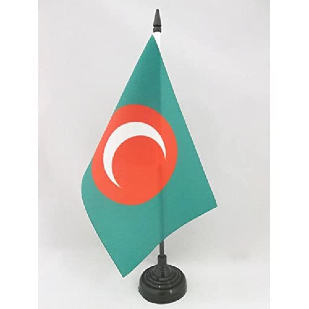 AZ FLAG Kingdom of Kurdistan 1921-1924 Table Flag 5'' x 8'', Curdistan Office Decoration 100% Polyester 21 x 14 cm