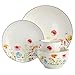 Elama Wildflower Meadow 16 Piece Stone Dinnerwar/Tableware Set, Service for 4 (Wildflower Meadow)