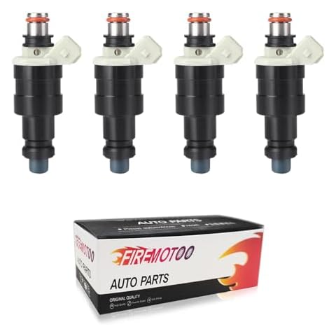 FIREMOTOO Fuel Injectors set of 4 Compatible with 1983-1987 Toyota 4Runner Camry 2.0L 2.4L L4 Replaces 23250-45011 4 Holes Cover