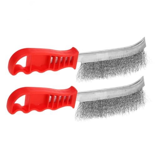 LIGIGWASH 2 Piezas Cepillo de Alambre Inoxidable para Limpieza de y de Soldadura Herramienta Multifuncional para Reducidos para Ventanas Puertas y Partes Metálicas