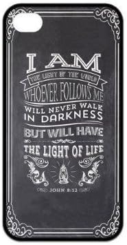 CiCi Mode Christian Jesus Bible Verse Soft Rubber Case Cover for Apple iPhone 4/