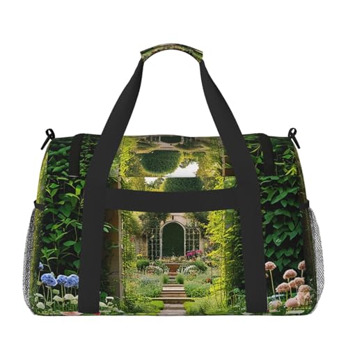 Secret Gardens Print Travel Duffel Bag for Men & Women, Foldable Travel Bags and Spacious Weekender Tote Bag for Storage Toiletry Luggage Personal Item2