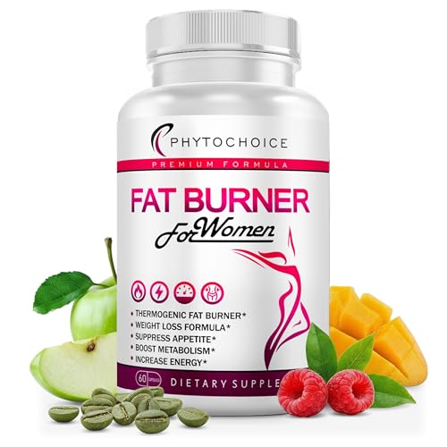 Raspberry Ketones Supplement for Women - Raspberry Ketones, Green Tea & African Mango - Fat Burner Diet Pills That Work Fast for Women, All-Natural Weight Loss Vitamins, Supports Bloating & Metabolism