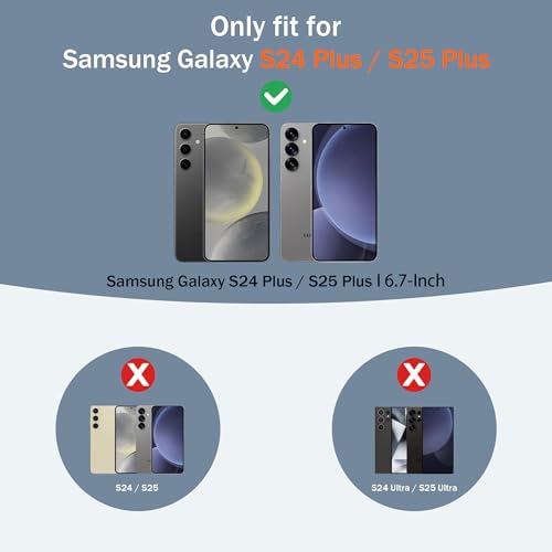 Gritup for Samsung Galaxy S25+ Plus Case: Fit Galaxy S24 Plus,Compatible with MagSafe,Metal Kickstand+[HD Screen Protector×2],Military Grade Drop Proof Protective Magnetic Case for S25 Plus,Blue - image 2