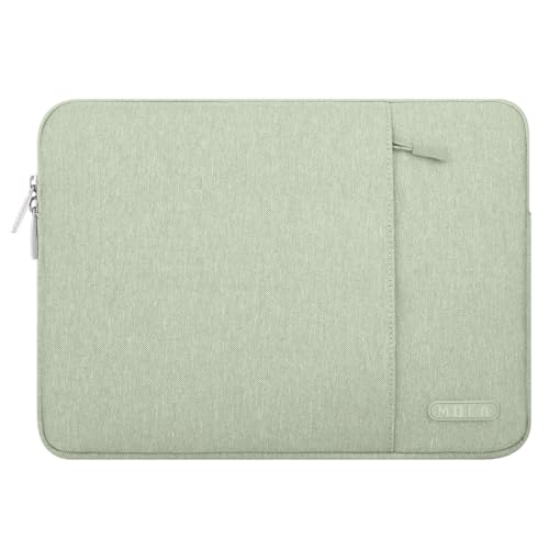 Image of MOCA Laptop Case 13 inch, Laptop Sleeve Compatible with MacBook Neo /Air /Pro 13 inch with A18 /M5 /M4 /M3 /M2 /M1 Chip 2026-2016, Polyester Vertical Computer Sleeve Bag with Pocket (Light Green, 13 inch)