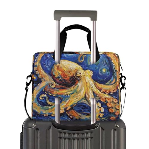 ALAZA Octopus Starry Sky Funda Maletín para Laptop 13-15.6" miniatura 3