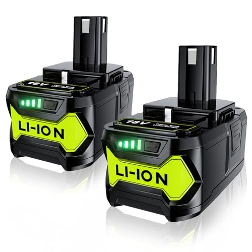 FERRYBOAT 7.0 Ah 18V Replacement for Ryobi 18Volt Battery Lithium ion Batteries P108 P102 P103 P104 P105 P107 P109,2-Pack