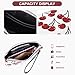 CATSEA Small Wristlet Purse Cherry Wristlet Wallet For Women Trendy Pu Leather Clutch Designer Evening Purse