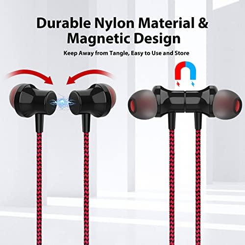 ACOCOBUY USB Computer Headphones with Mic, USB A Earphones Lightweight PC Headset Noise Cancelling HiFi Stereo in-Ear USB Headphones for PC Laptop for Office Live Broadcast Gaming Headset and PS5/PS4