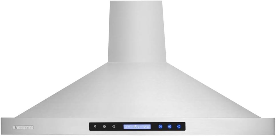 XtremeAIR Pro X Series PX15-W42, 42" wide, LED lights, Baffle Filters W/Grease Drain Tunnel, 1.0mm Non-Magnetic Stainless Steel Seamless Body, Wall Mount Range Hood