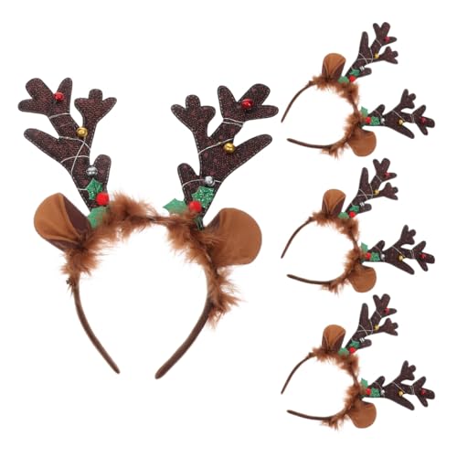 SOLUSTRE Rentier Geweih Stirnband LED Leuchten Haarreifen Weihnachten...