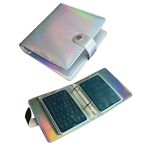 20 Slots Nail Stamping Plate Organizer Book For 9.5x14.5cm Stamp Templates